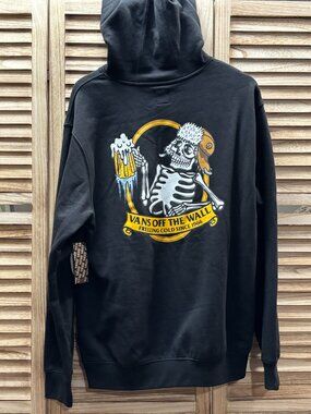 Vans NWT "Freezing Since 1966" COLD ONES Skeleton Pilot Sweatshirt – Black